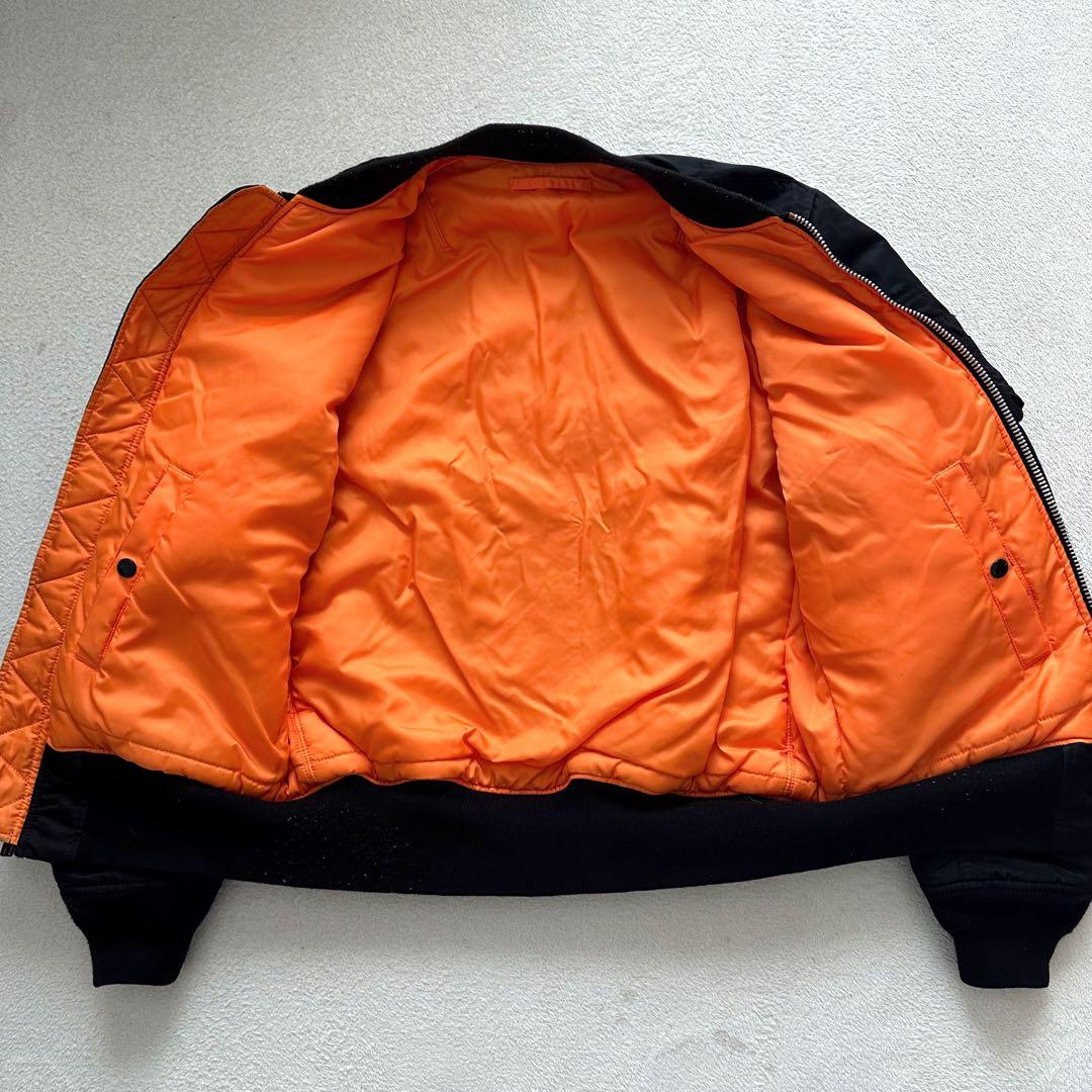 アルファ　MA-1 フライトジャケット　ブラック　XLサイズ　ミリタリー