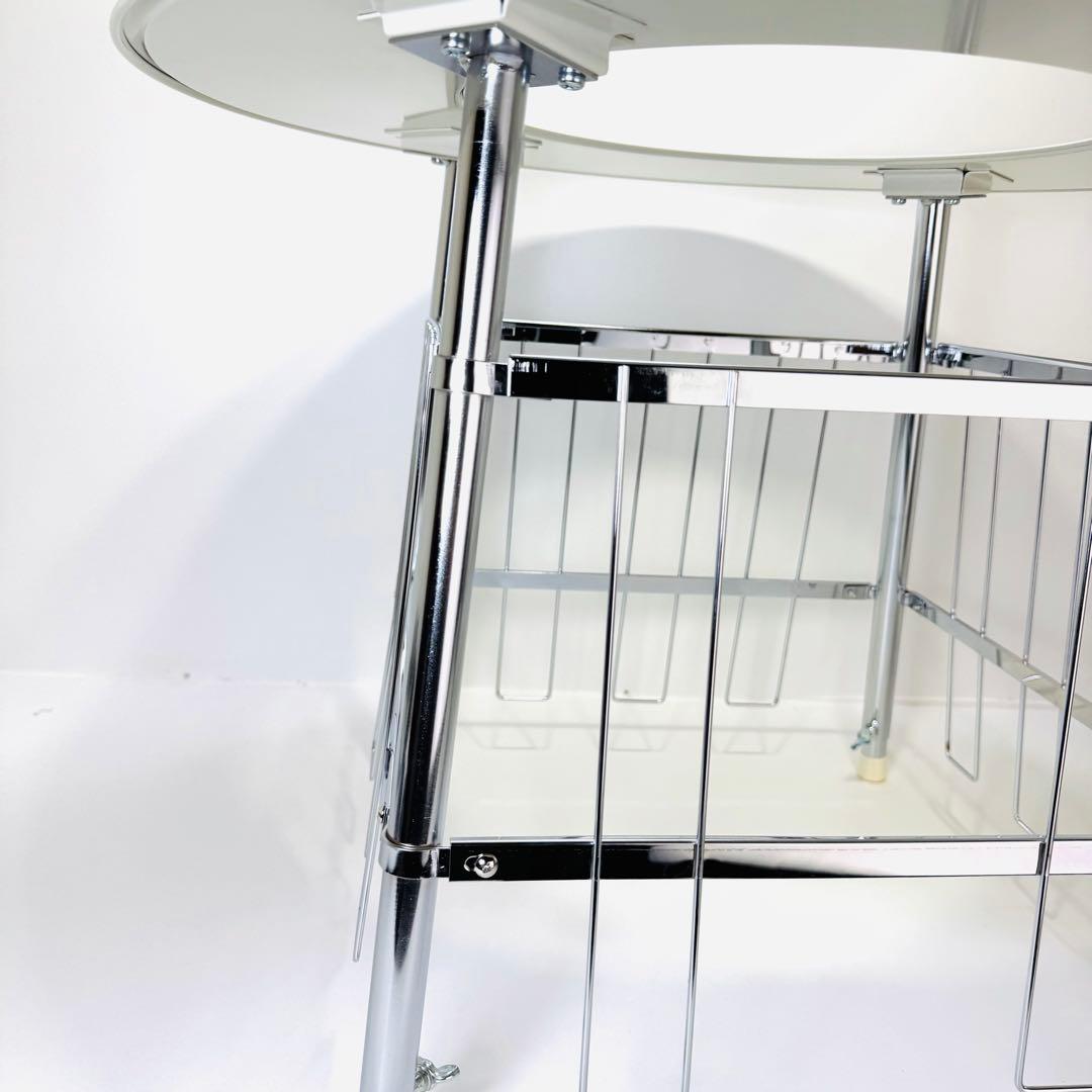 高津製作所　丸型ストーブガード　デラックス組立式　カフェテーブル サイドテーブル