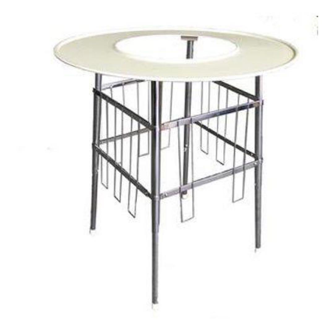 高津製作所　丸型ストーブガード　デラックス組立式　カフェテーブル サイドテーブル