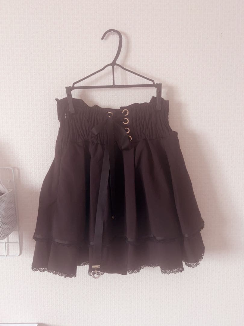 リズリサ 2連リボンベルトスカパン