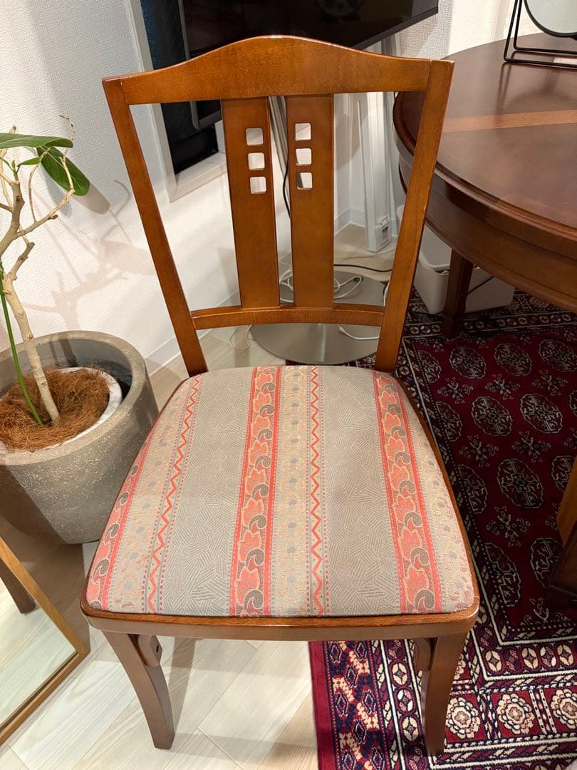 美品・2脚セット☆マルニ木工／地中海シリーズ／ニース／ダイニングチェア／現行品