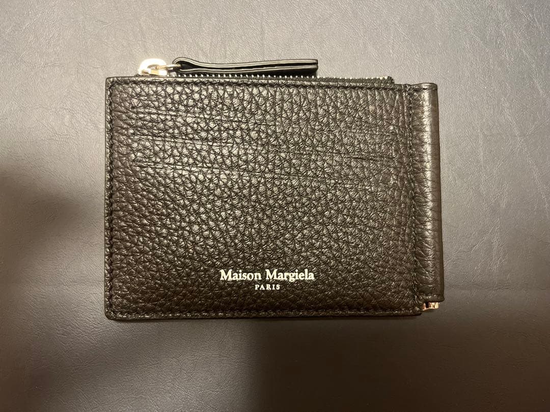 Maison Margiela 黒 レザー マネークリップ