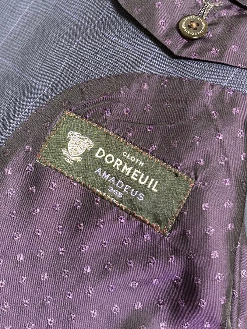 【ドーメル】TAKEO KIKUCHI 最高級スリーピーススーツ　ネイビー