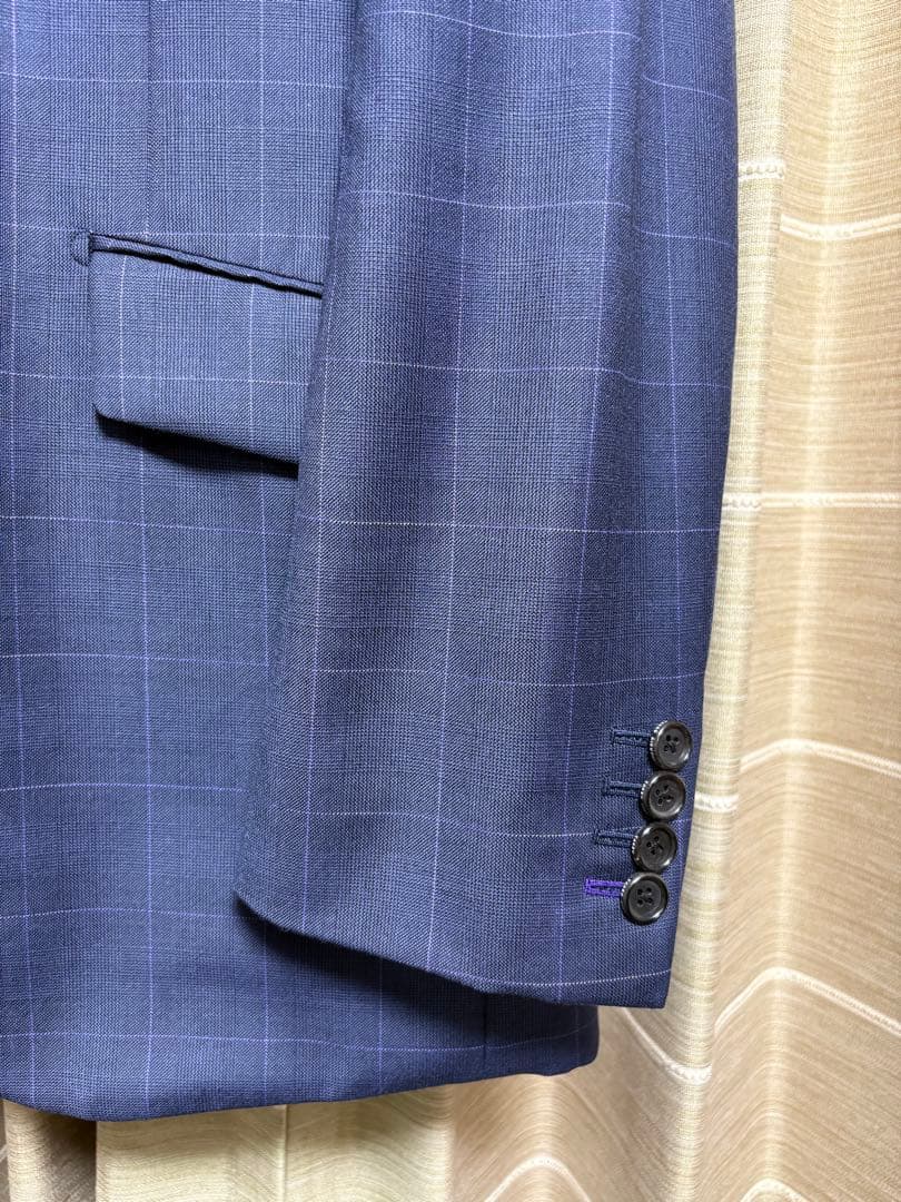 【ドーメル】TAKEO KIKUCHI 最高級スリーピーススーツ　ネイビー