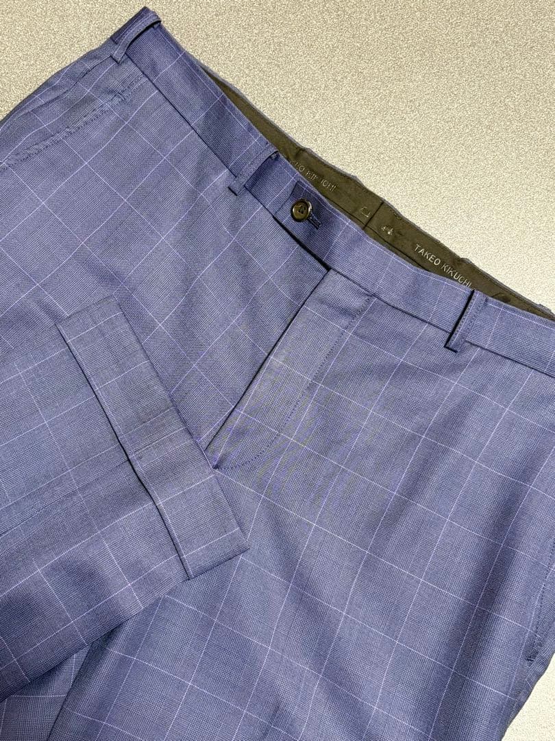 【ドーメル】TAKEO KIKUCHI 最高級スリーピーススーツ　ネイビー