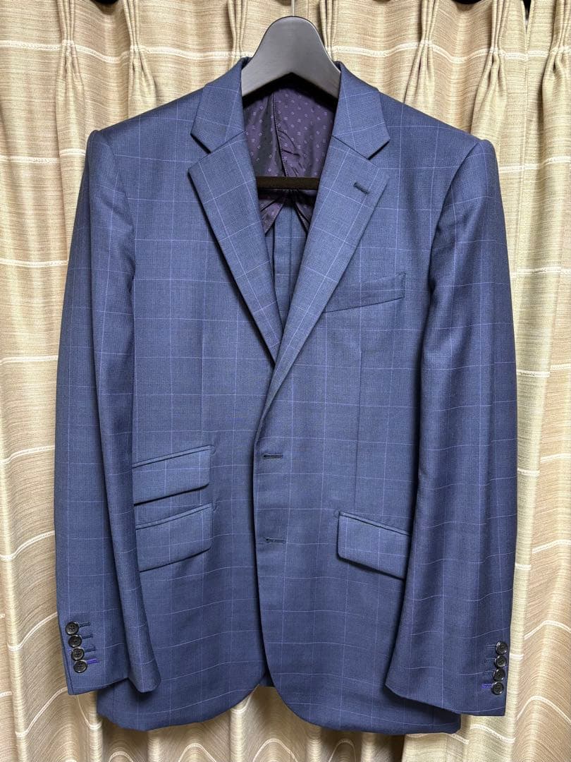 【ドーメル】TAKEO KIKUCHI 最高級スリーピーススーツ　ネイビー