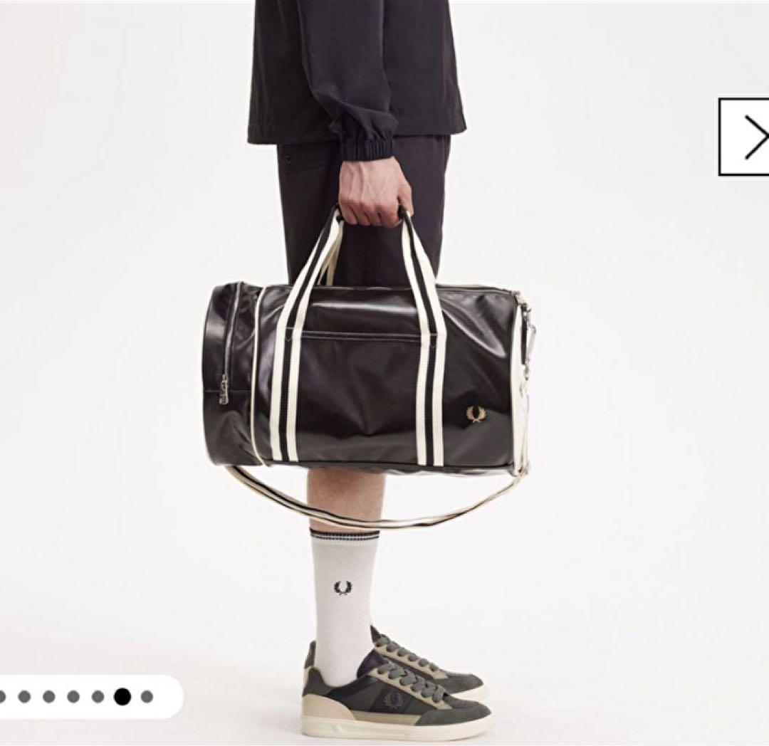 未使用✨フレッドペリー 2WAYボストンバック PVC 大容量 ネイビー 完売