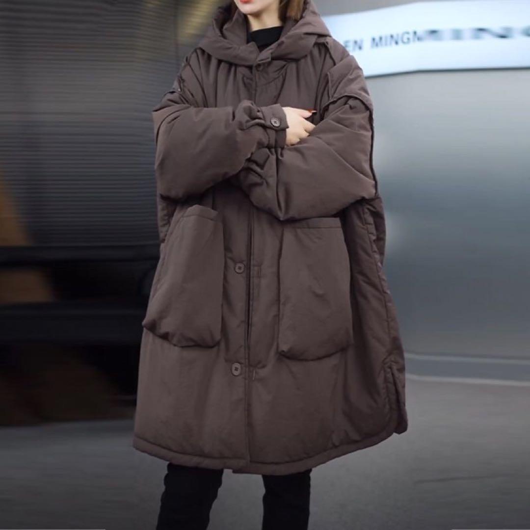 中綿コート レディース 中綿ジャケット 大きいサイズ ロング丈 LCGA072