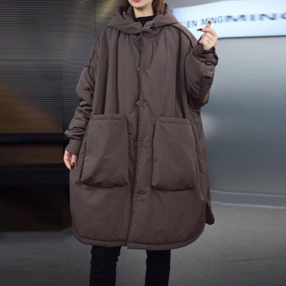 中綿コート レディース 中綿ジャケット 大きいサイズ ロング丈 LCGA072