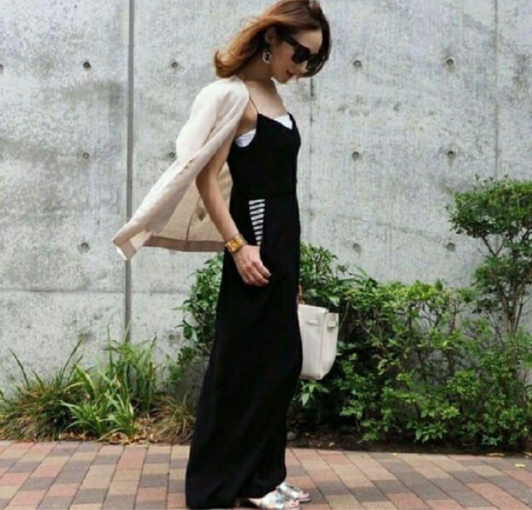 ボーダーズアットバルコニー オールインワン　サロペット　キャミワンピース風