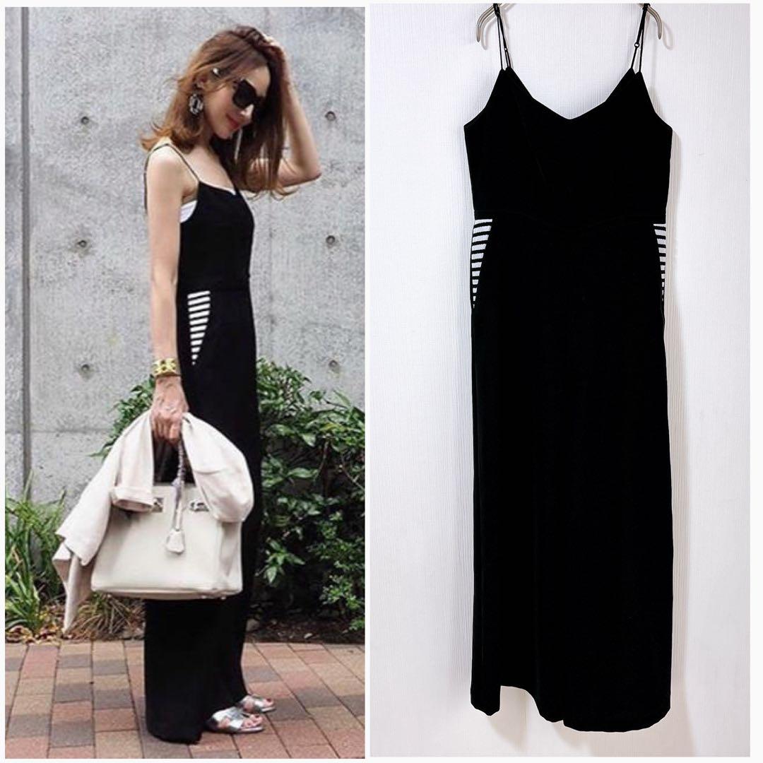 ボーダーズアットバルコニー オールインワン　サロペット　キャミワンピース風