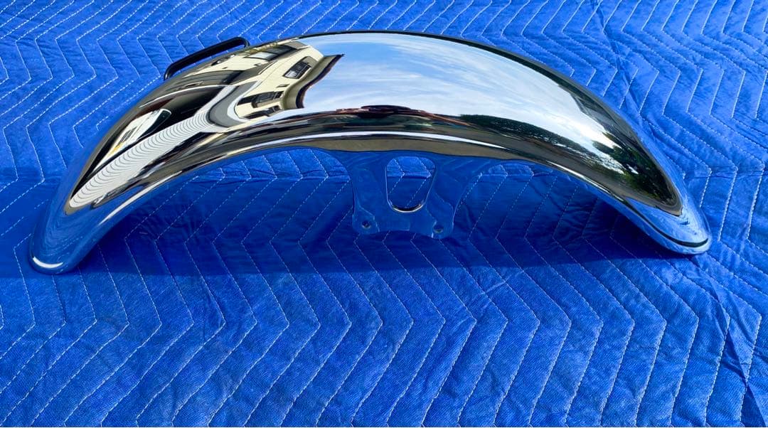 錆ほぼなし　SR400 SR500 ヤマハ純正　フロントフェンダー　ゴム類付き