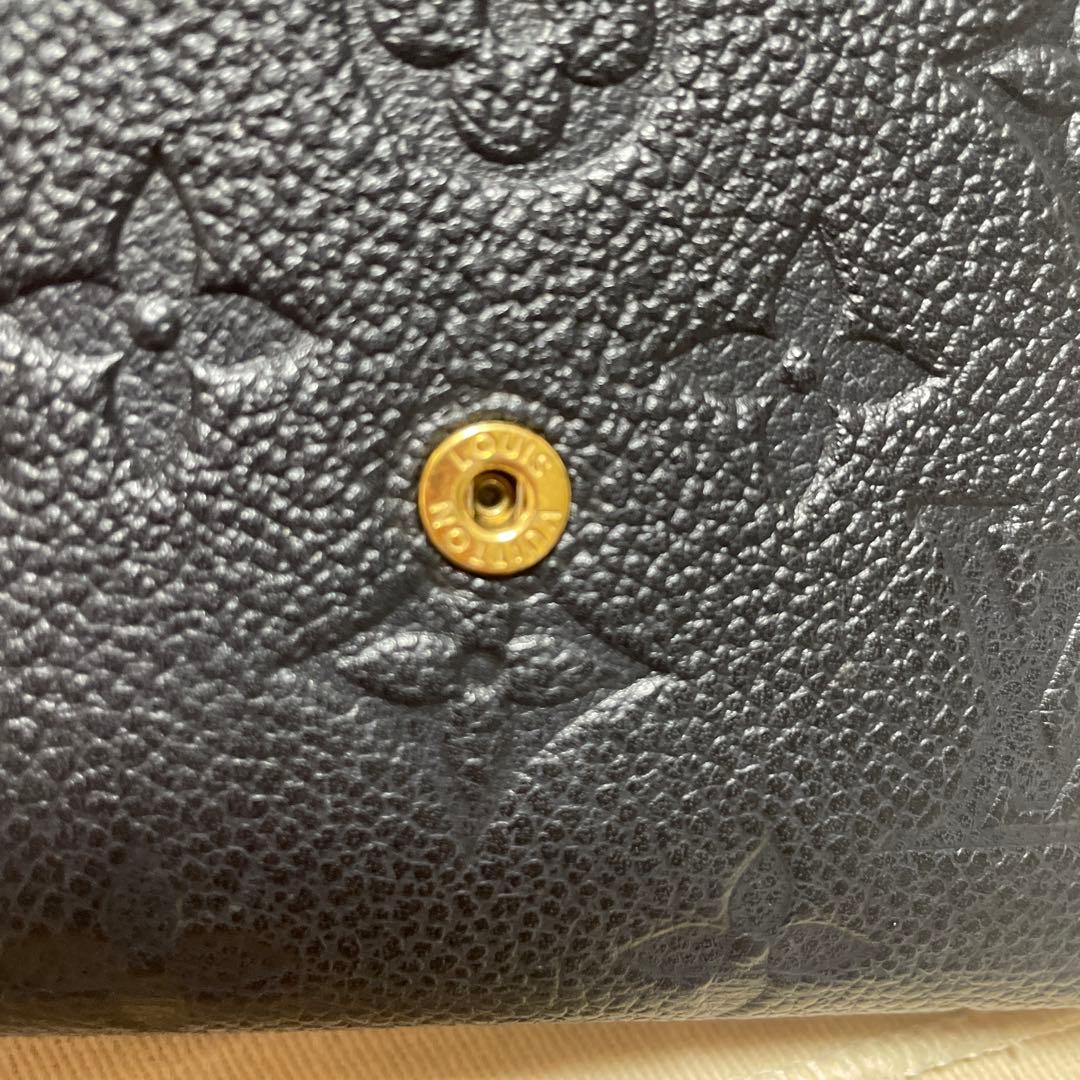 良品　ルイヴィトン アンプラント ポルトフォイユ ヴィクトリーヌ 黒