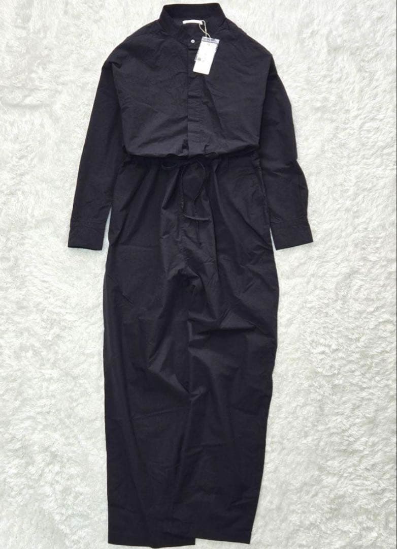 かぐれ 25SS コットンシルクオールインワン 黒 洗える