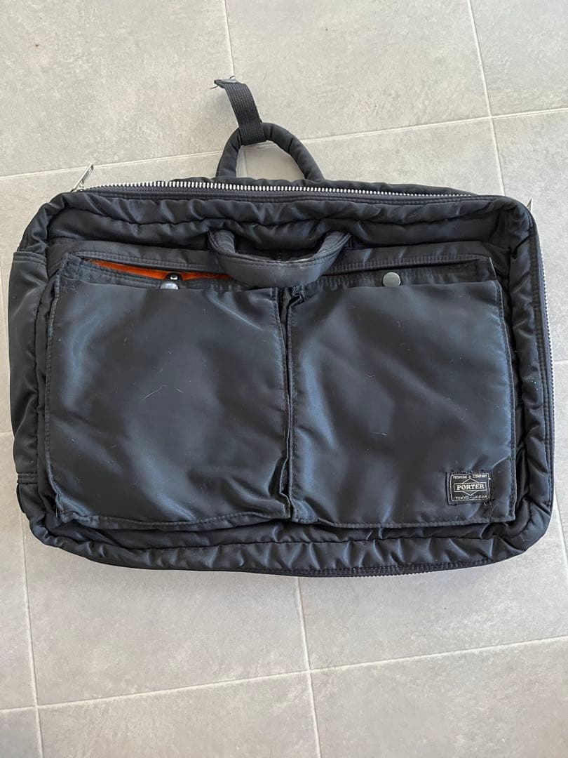 PORTER ブラック ナイロン バッグ