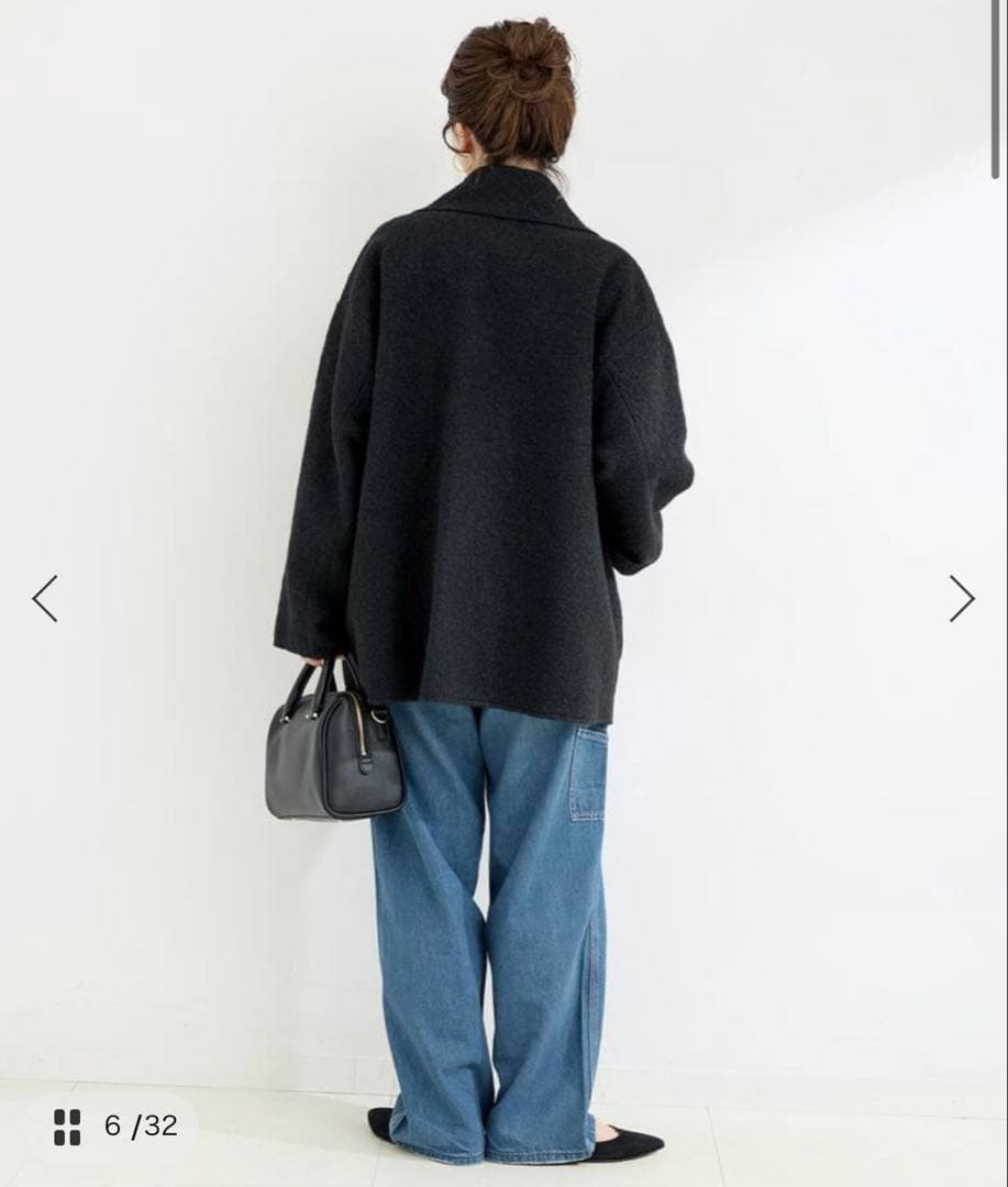 試着のみ　B.C STOCK　ブークレージャージ着流しコート