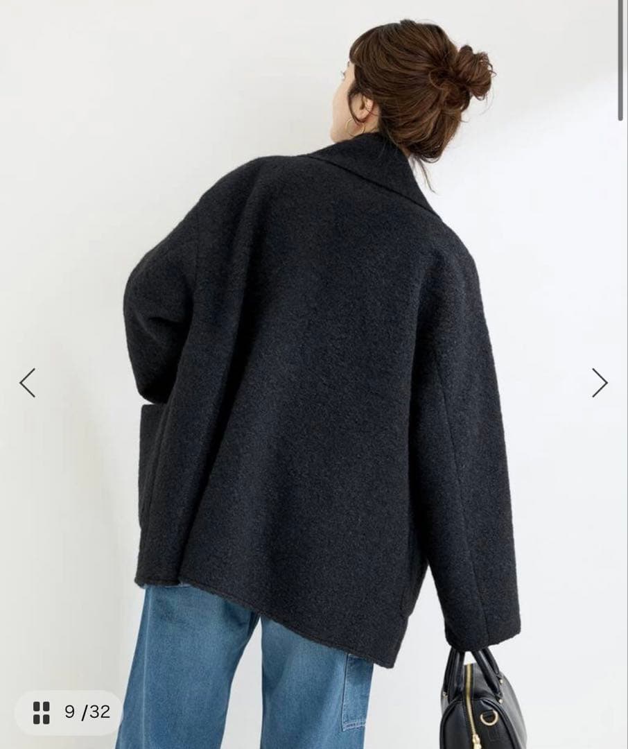 試着のみ　B.C STOCK　ブークレージャージ着流しコート