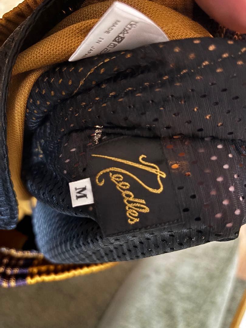 【Needles】Track Pant ストレート / マスタード　M