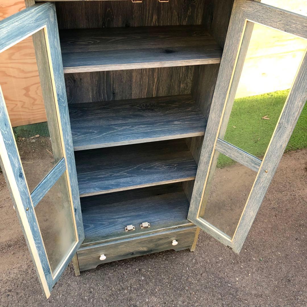 POMONA ポモナ カントリー調キャビネット ガラス扉 北欧風家具 インテリア