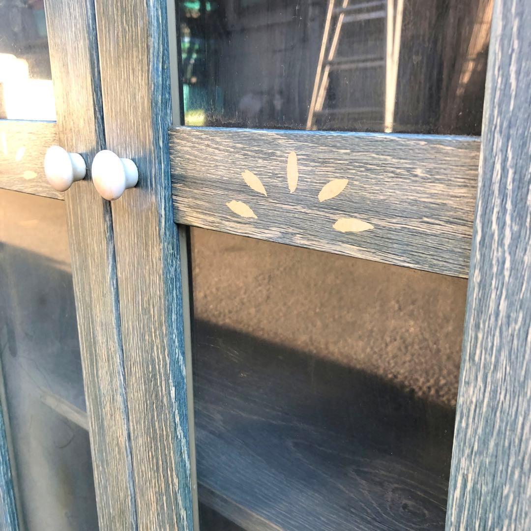 POMONA ポモナ カントリー調キャビネット ガラス扉 北欧風家具 インテリア