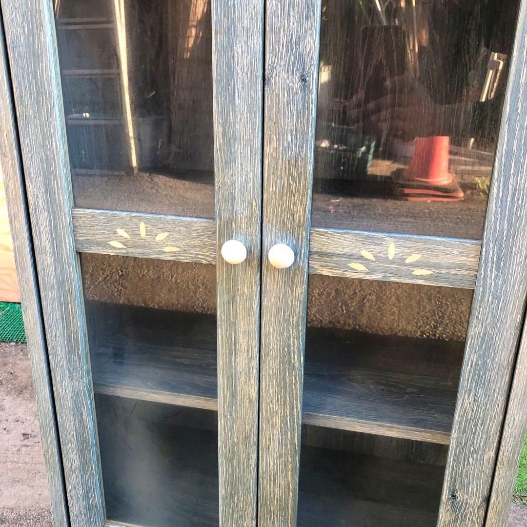 POMONA ポモナ カントリー調キャビネット ガラス扉 北欧風家具 インテリア