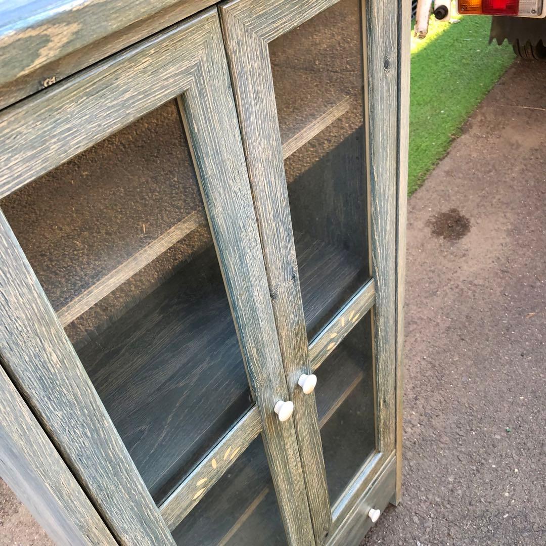 POMONA ポモナ カントリー調キャビネット ガラス扉 北欧風家具 インテリア