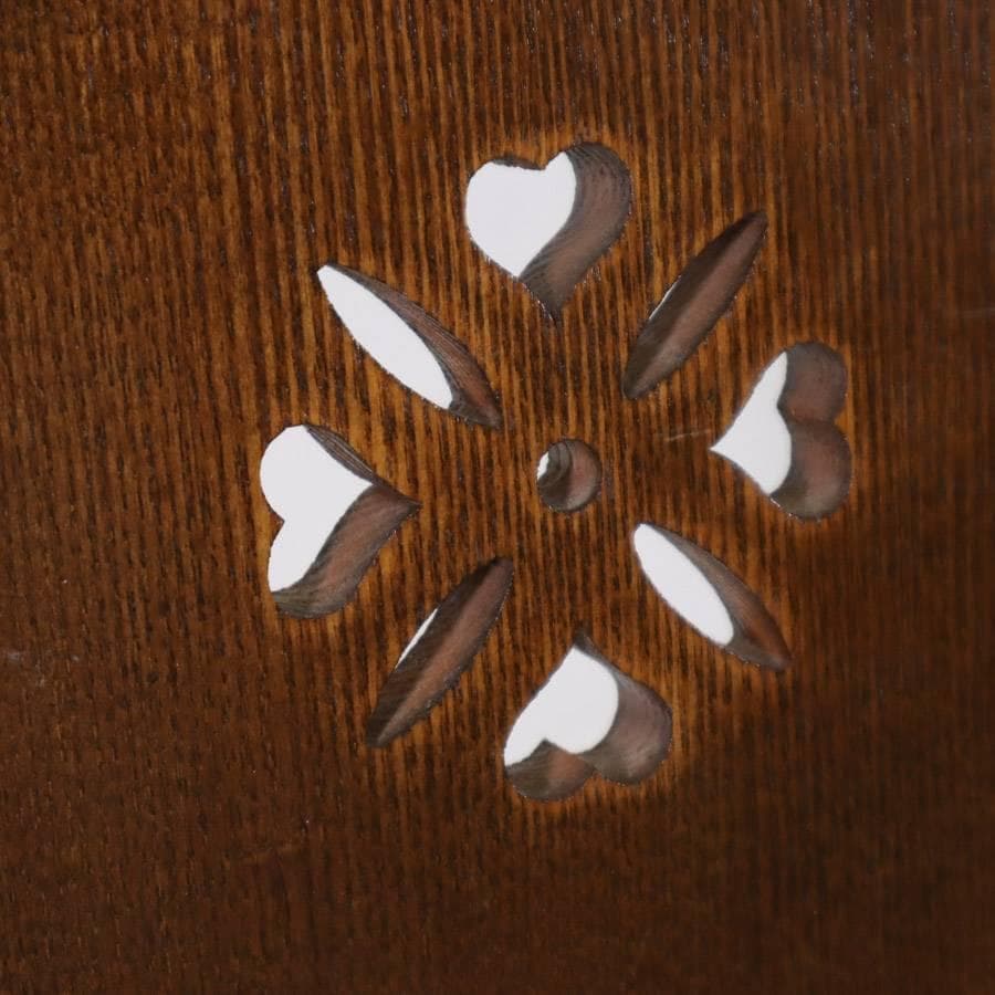 パリの雑貨屋 フラワーチェアー F-97 板座 天然木 ダイニングチェア