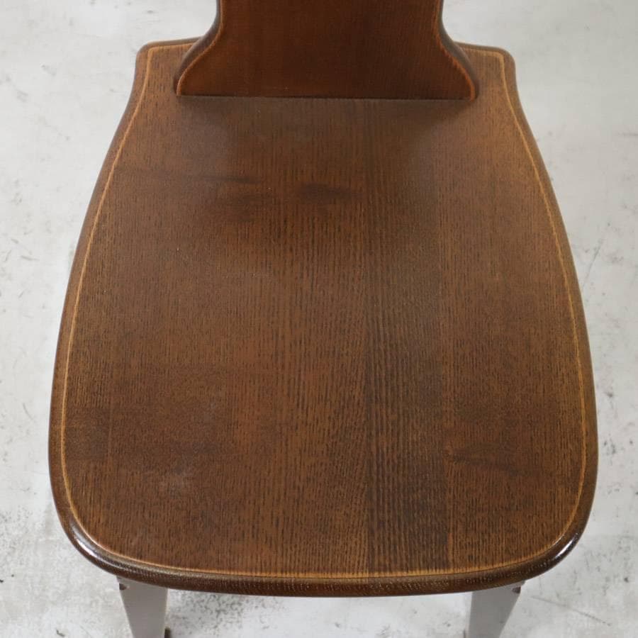 パリの雑貨屋 フラワーチェアー F-97 板座 天然木 ダイニングチェア