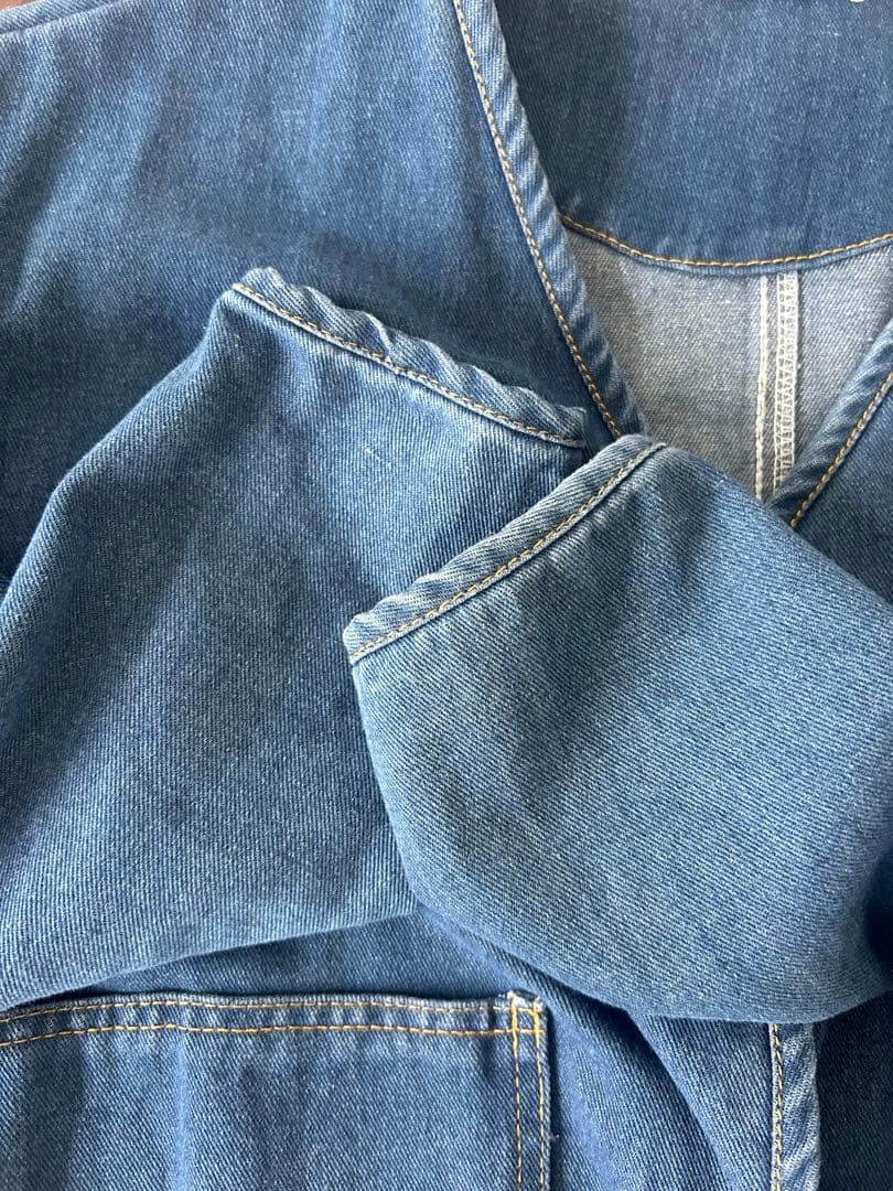 【値下げしました♩】v-collar denim jacket arulle