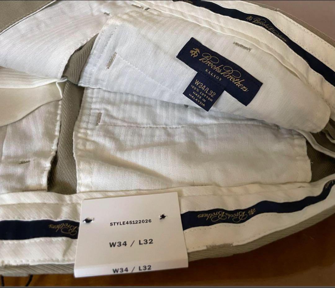 【新品】Brooks Brothers チノパン ELLIOT 34x32 冬物