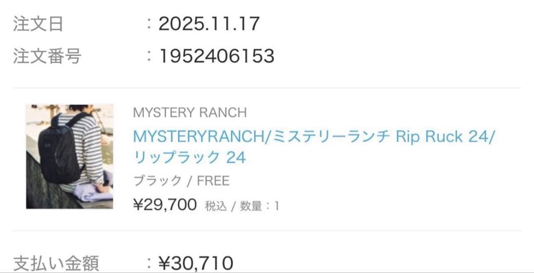MYSTERY RANCH Rip Ruck 24 リップラック