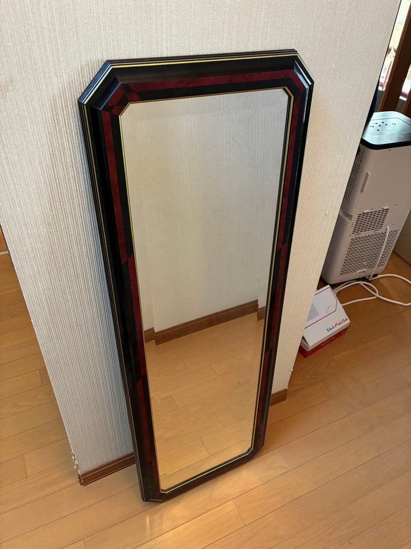 【アンティーク】ウォールミラー　姿見　全身鏡　イタリア製
