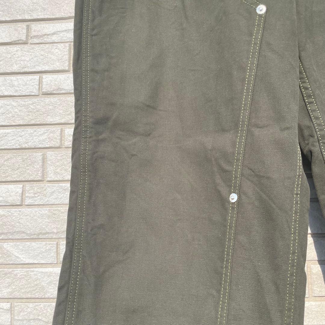 ディアスポラ　パンツ　XL ダブルニー　カーキ　WHATZIS別注