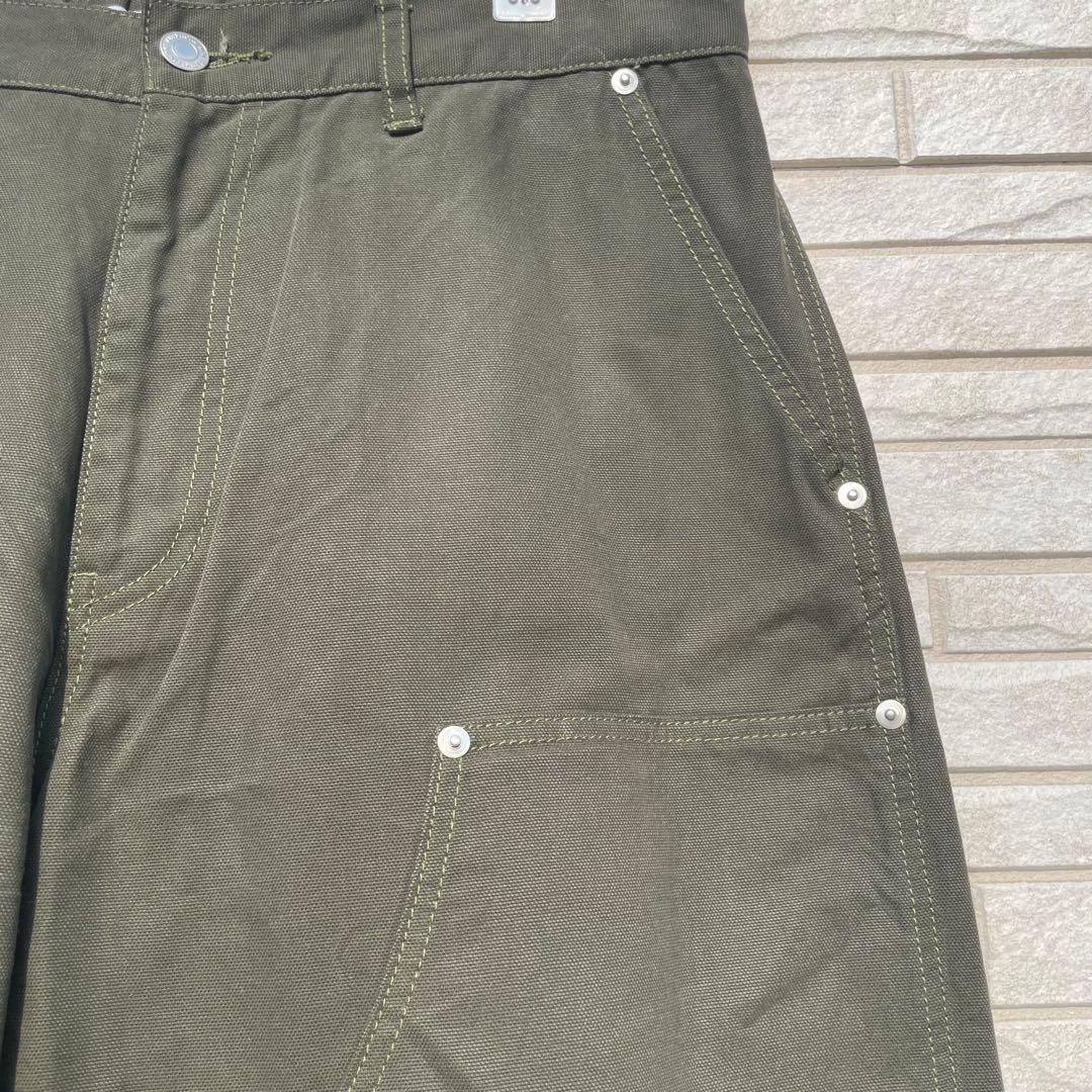 ディアスポラ　パンツ　XL ダブルニー　カーキ　WHATZIS別注