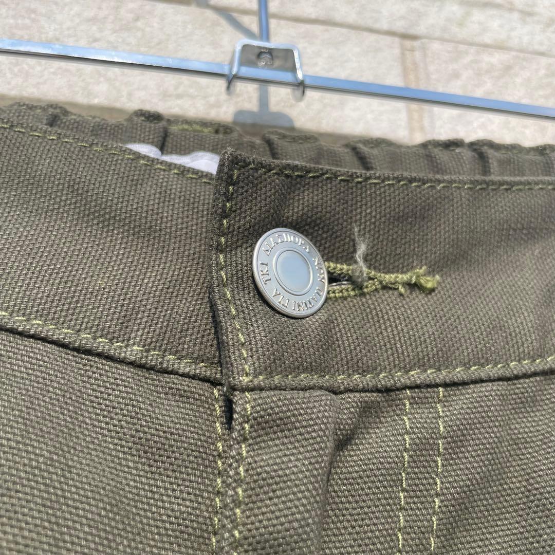 ディアスポラ　パンツ　XL ダブルニー　カーキ　WHATZIS別注