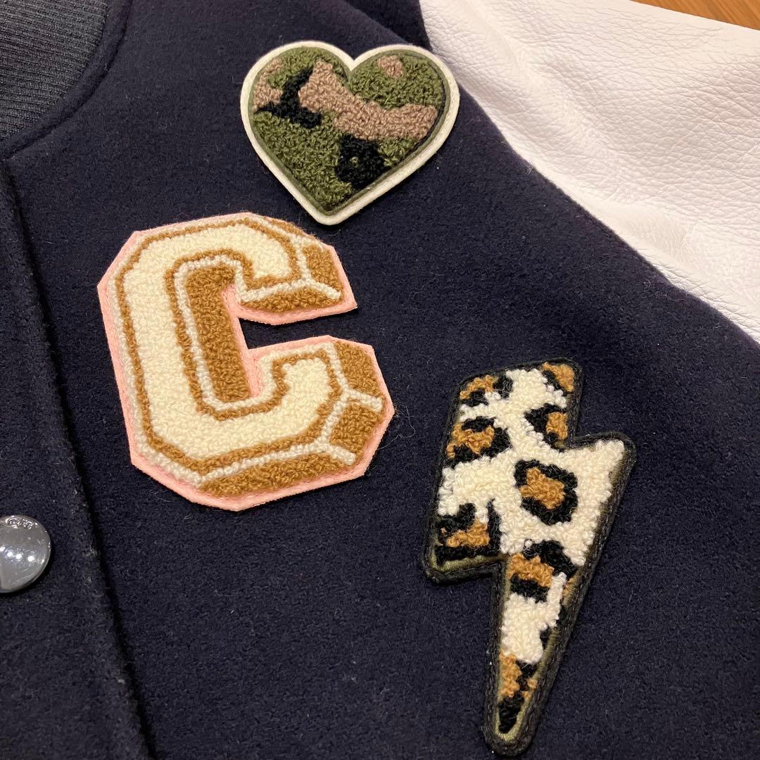 Coach コーチ 新品未使用1番人気カラー☆ ウール&レザー　スタジャン