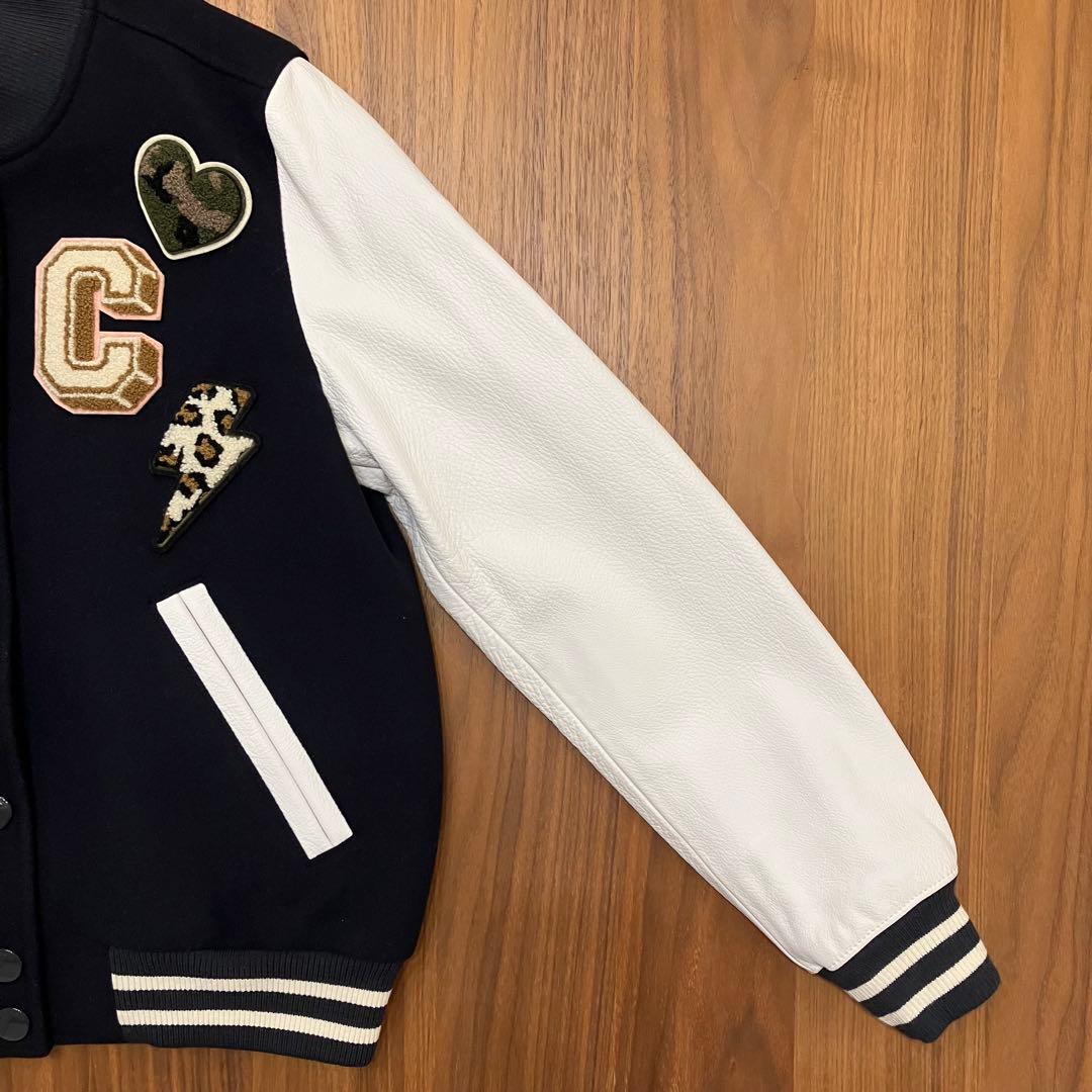 Coach コーチ 新品未使用1番人気カラー☆ ウール&レザー　スタジャン