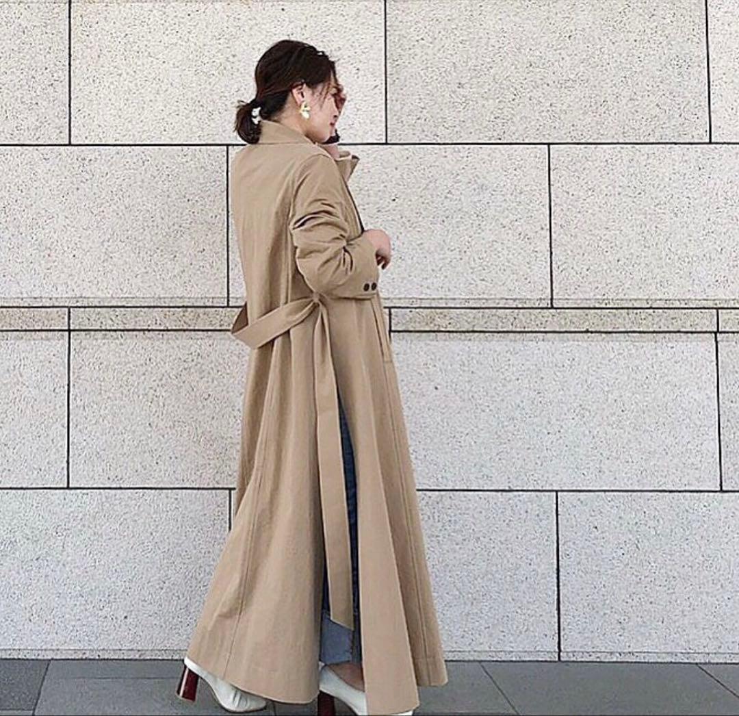 美品♡etre tokyoスリット入りロングトレンチコート