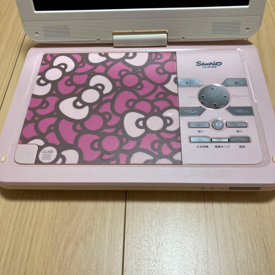 キティモデル10型ポータブルDVDプレーヤーADP-1000HKTP ※箱無し