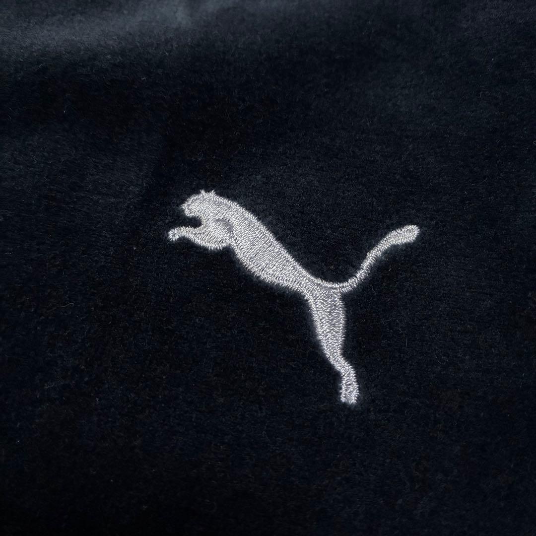 古着 PUMA セットアップ ジャージ ベロアトラックジャケット L〜XL 黒