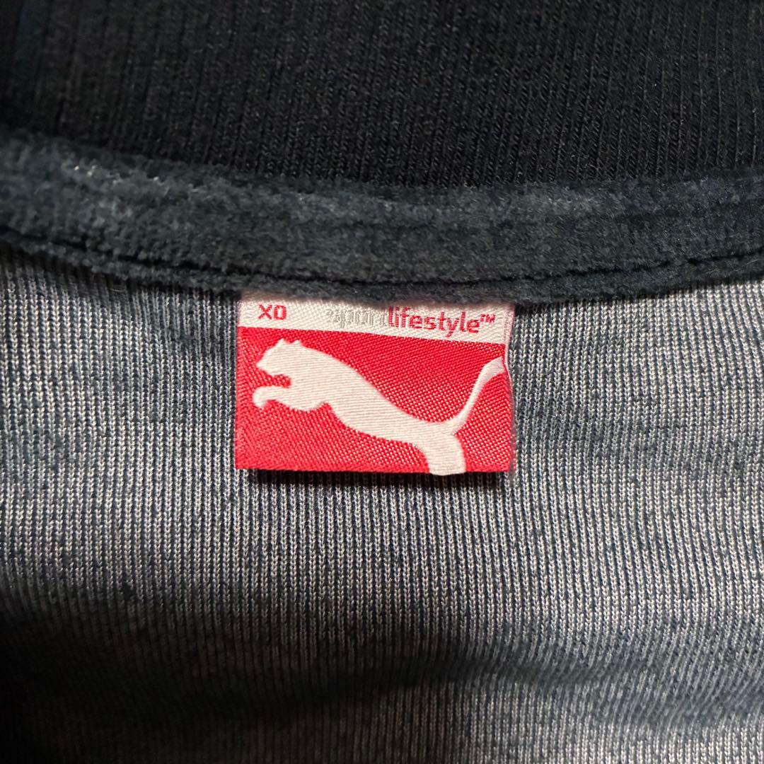 古着 PUMA セットアップ ジャージ ベロアトラックジャケット L〜XL 黒