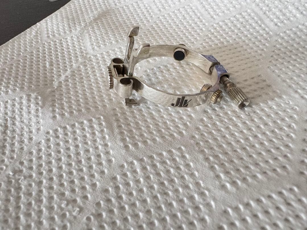 JLV 銀メッキ　バリトンサックス用リガチャー