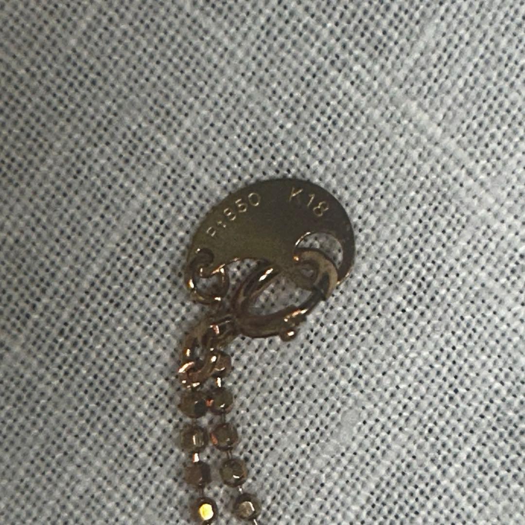 K18 ゴールドシルバーチェーンネックレス