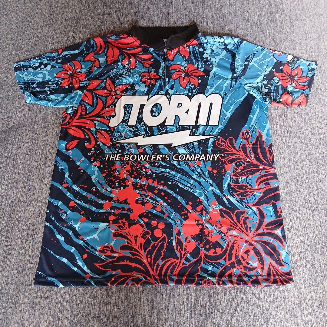 ✨新品✨ボウリングウェア　日本サイズXL　ストーム　ブルー　sea bloom