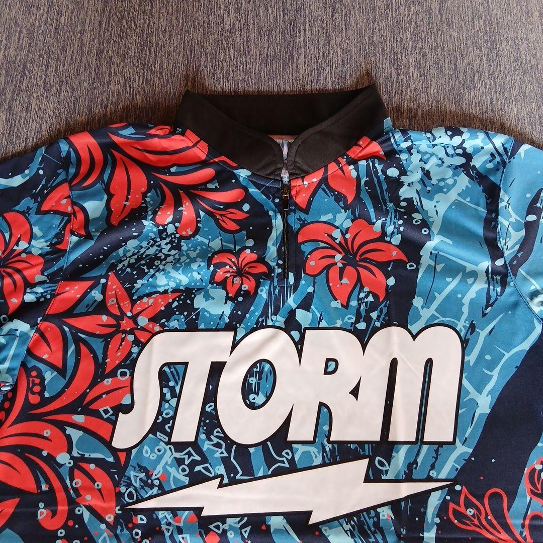 ✨新品✨ボウリングウェア　日本サイズXL　ストーム　ブルー　sea bloom