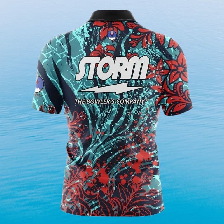 ✨新品✨ボウリングウェア　日本サイズXL　ストーム　ブルー　sea bloom