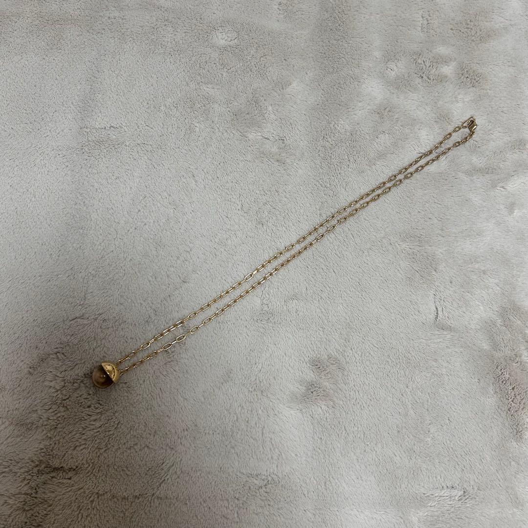 ヌフ・エスPLOW プラウ スモーキークォーツネックレス ゴールド