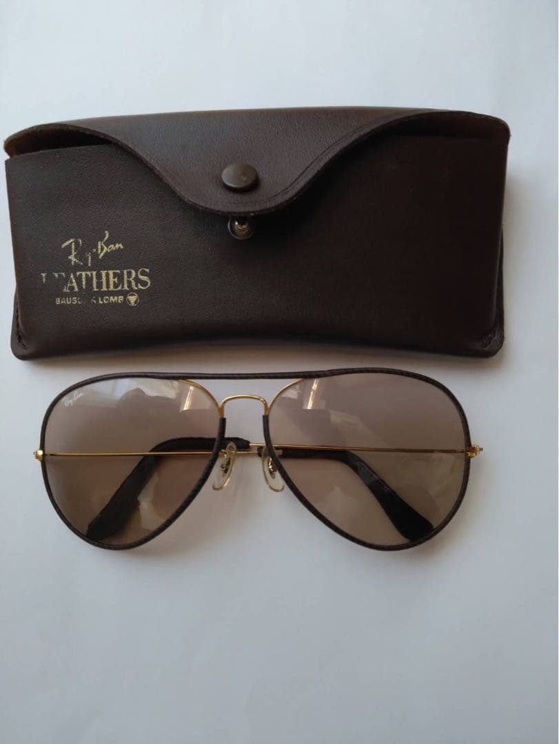 希少　ボシュロム製　サングラス　レザー 偏光