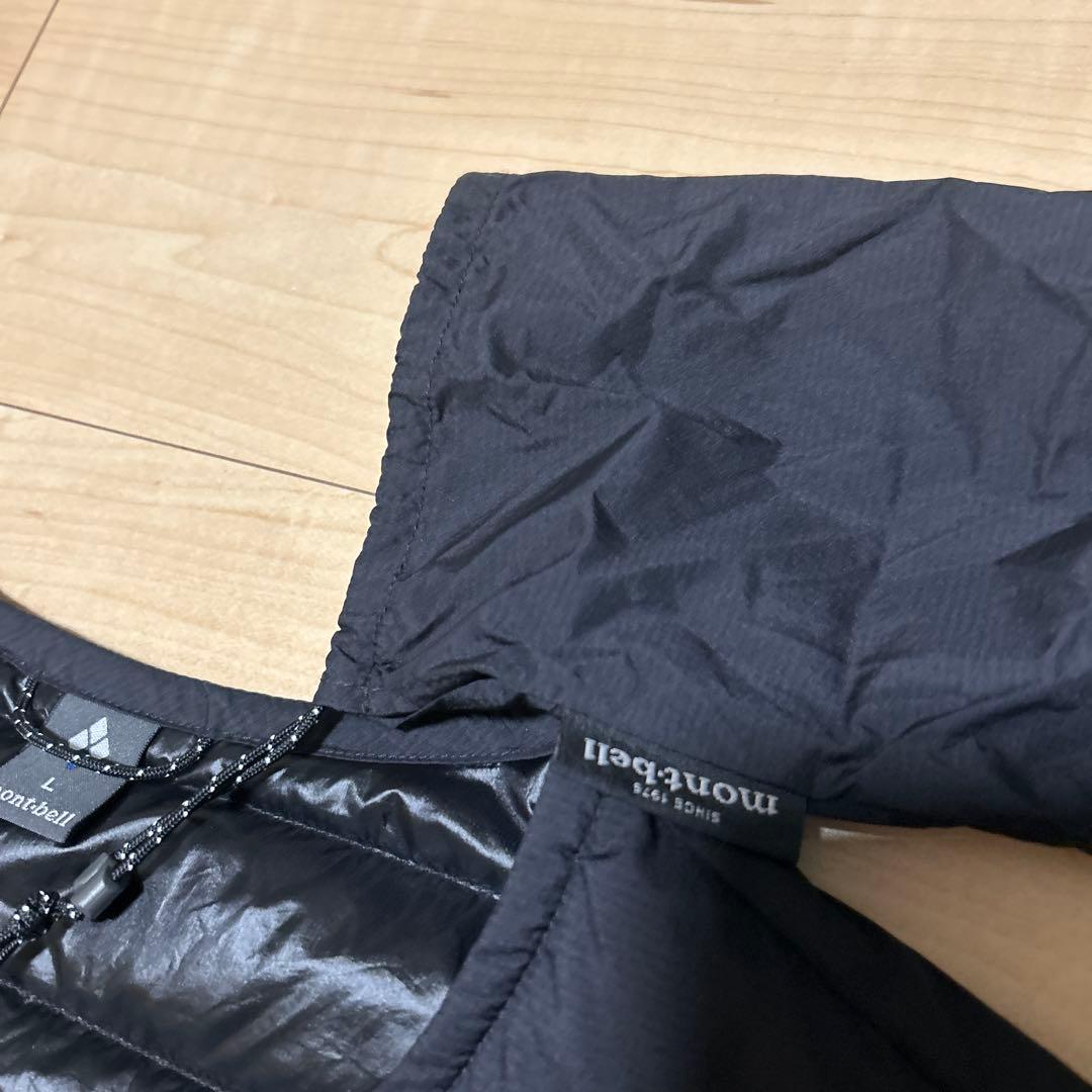 【mont-bell】モンベル定番ダウンベスト黒L美品