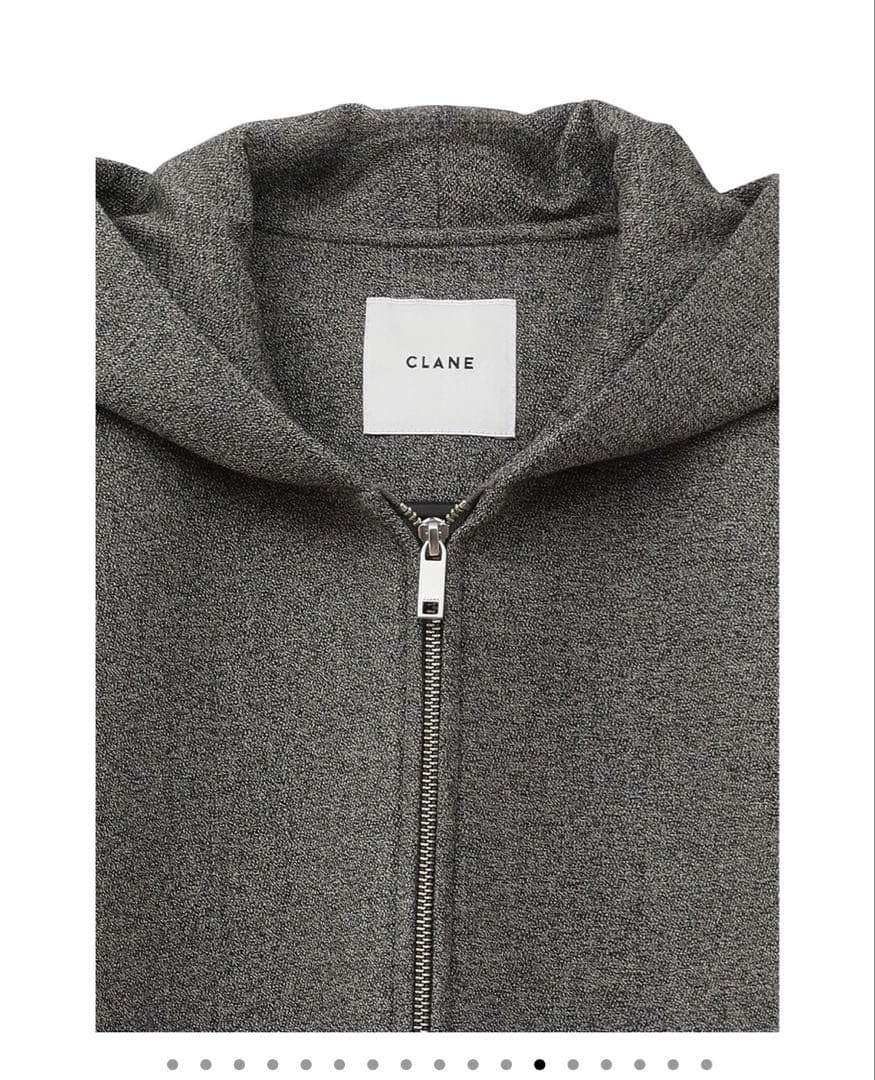 【25AW】【美品】CLANE クラネ ボンディングジップフーディー